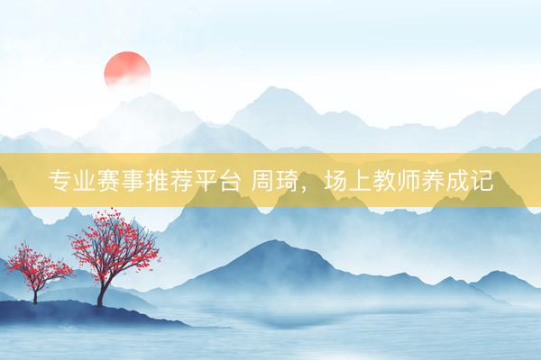 专业赛事推荐平台 周琦，场上教师养成记