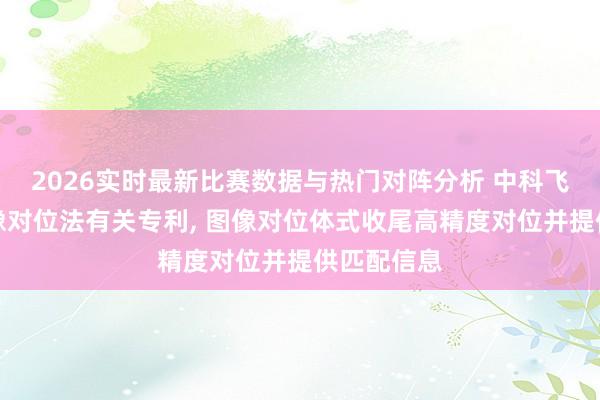 2026实时最新比赛数据与热门对阵分析 中科飞测苦求图像对位法有关专利, 图像对位体式收尾高精度对位并提供匹配信息